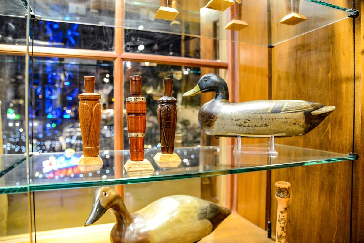Milligan Vintage Duck Call Collection on Display at DU Waterfowling